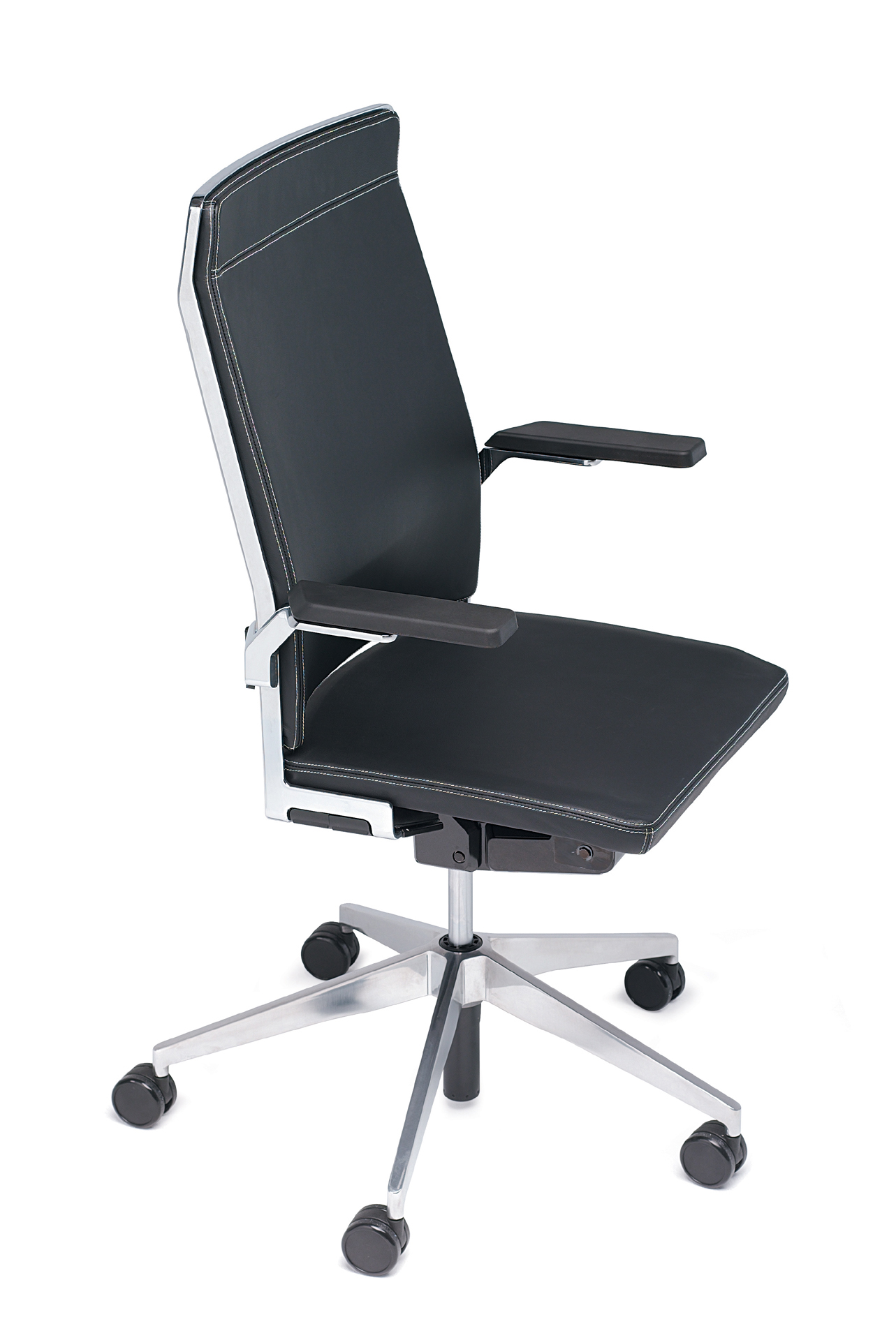 Black Leather Task Chair