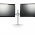 Kardo Pole Mounted Monitor Arms for twin screens