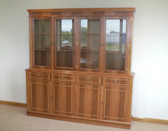 CREDENZA UNIT WITH GLASS DOOR STORAGE UNIT