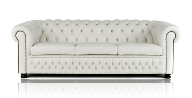 STRAUSS CHESTERFIELD THREE SEATER SOFA