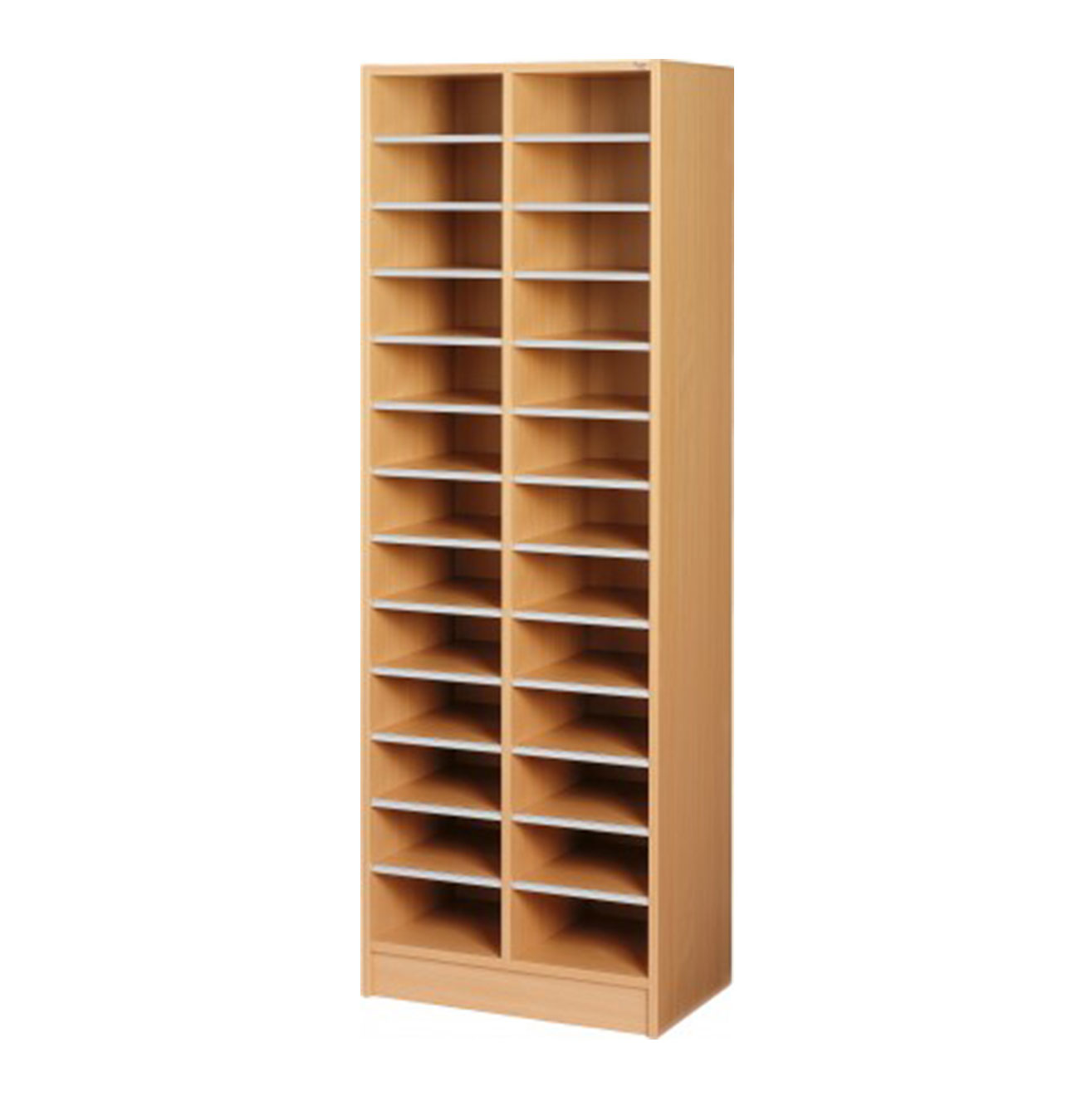 Double Pigeon Hole Cabinet - Beech