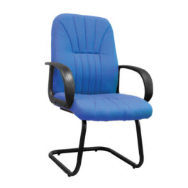 Pluto-C Blue Cantilever Framed Visitors Armchair