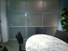 Double Glazed 6mm Sandblasted Glass Office Partition