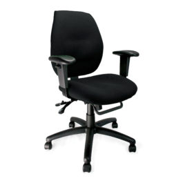 Severn (Black) Medium Back Operator Chair