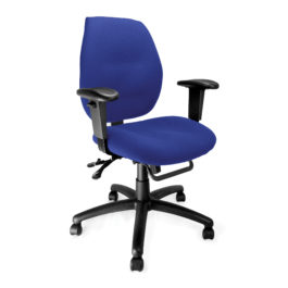 Severn (Blue) Medium Back Operator Chair
