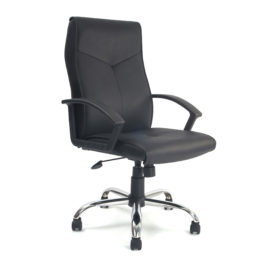 Weston (Black) Leather Executive Office Armchair