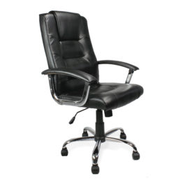 Westminster (Black) Leather Executive Office Armchair