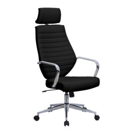Atlas (Black) Executive Leather Effect Designer Office Chair