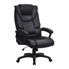 Titan (Black) High Back Leather Effect Executive Chair