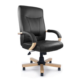 Troon (Black) High Back Leather Executive Chair