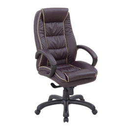 Truro (Burgundy) High Back Leather Armchair