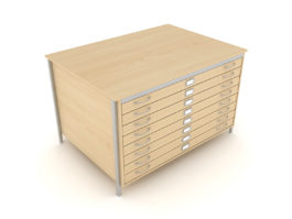 A0 Square Frame Plan Chest 1 Drawer