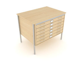 A1 Square Frame Plan Chest 1 Drawer